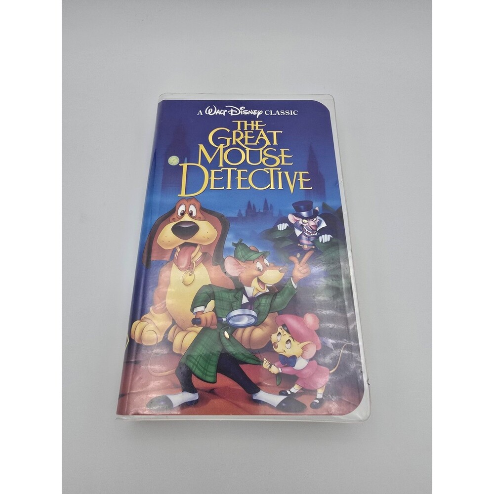 Great Mouse Detective VHS Disney Video Tape Black Diamond Clamshell Nearly New!
